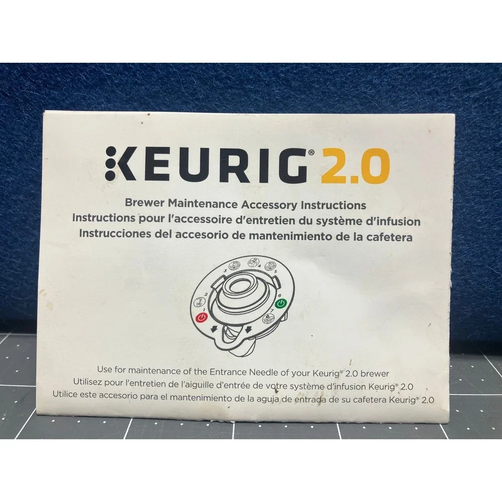 Keurig 2.0 Top Needle Brewer Maintenance 6 Water Filters 1 Blue Filter Pod